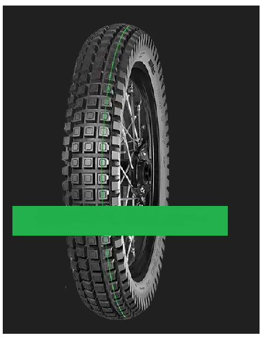 Pneus MITAS 120/100 -18 68P ENDURO HYBRID SUPER LIGHT  TL M+S (Raya verde)