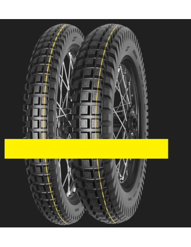 Pneumatico MITAS 120/100 -18 68P ENDURO HYBRID SUPER  TL M+S (Raya amarilla)