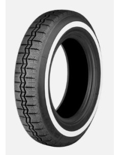 MICHELIN 125 R12 62S X  BANDA BLANCA (20MM) (COCHE CLASICO)