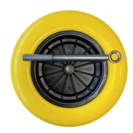 IMPORTACION 3.50 -8  CONJUNTO LLANTA PLÁSTICO  MACIZO CARRETILLO (INCLUYE EJE UNIVERSAL 20MM) | pneumaticidiretti.com