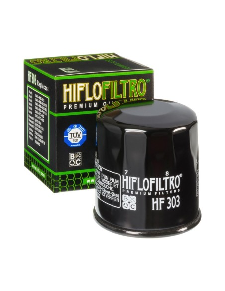 Filtro Olio Moto Hiflofiltro HF303 Nero – Honda Kawasaki Yamaha