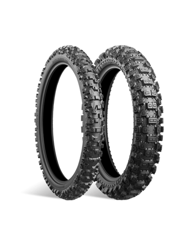 Pneus BRIDGESTONE 110/90 -19 62M X40  TT DURO/HARD NHS