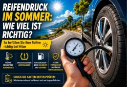 Reifendruck im Sommer: welcher Druck bei Hitze?