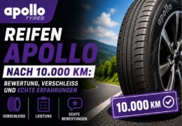 Apollo-Reifen nach 10.000 km: Bewertung, Verschleiß und Praxistest