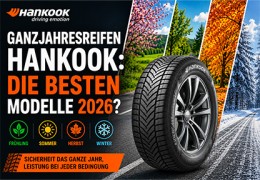 Hankook Ganzjahresreifen: Beste Modelle 2026
