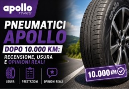 Pneumatici Apollo dopo 10.000 km: recensione, usura e opinioni reali