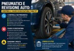 Pneumatici e revisione auto: controlli, cause di bocciatura e multe