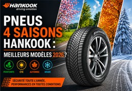 Pneus Hankook 4 Saisons : Meilleurs Modèles 2026
