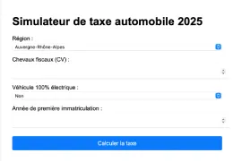 Calcul de la taxe de circulation 2025 : tout ce qu'il faut savoir