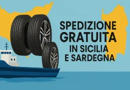 Spedizione gratuita di pneumatici in Sicilia e Sardegna: l’offerta di PneumaticiDiretti